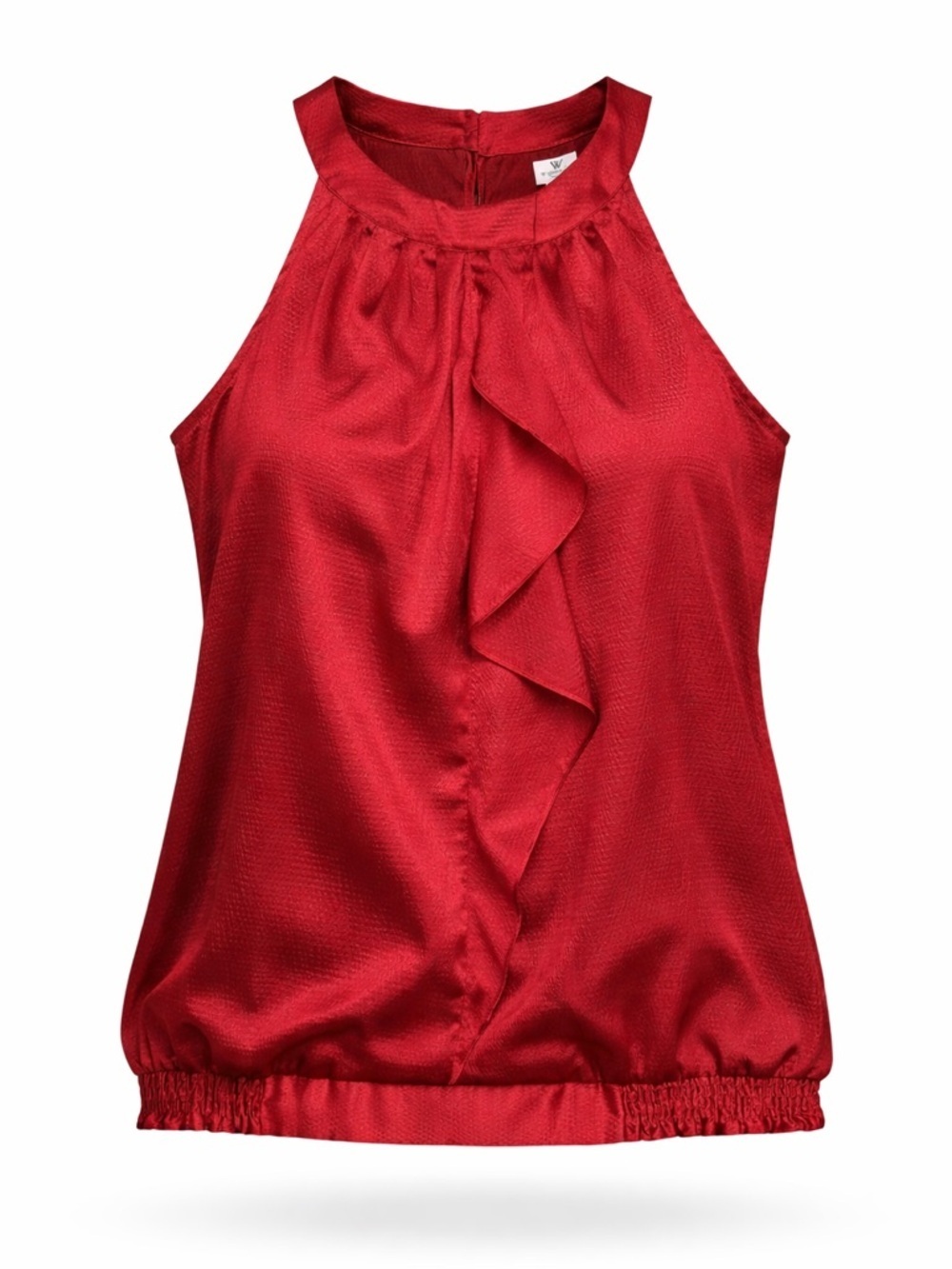 Worthington Red Satin Sleeveless Blouse 2X NWT